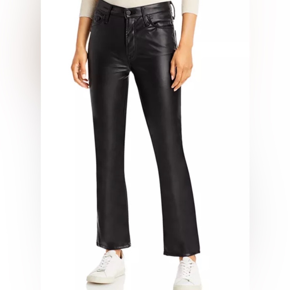 MOTHER the insider ankle in faux leather